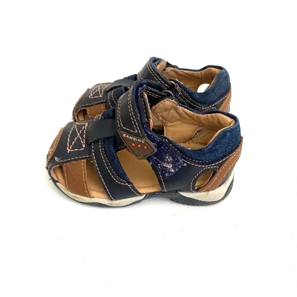 BAMBINO blu closed toe toddler sandal